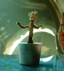 Baby Groot dances 2